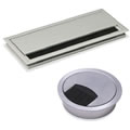 Oeillets de table en métal avec brosse