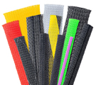 Gaine Tress�e Expansible PET Noire et de Couleur