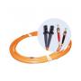 Jarretière optique bifibres multimode 50/125 - MTRJ/ST - 2 m