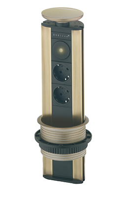 SCHULTE EVOline� Port Cuisine  - Multiprise escamotable