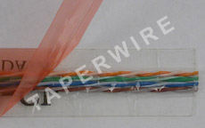 Câble taperWire : 8 conducteurs ronds et fins CAT5 (100BaseT) - Rouleau de 3 mètres