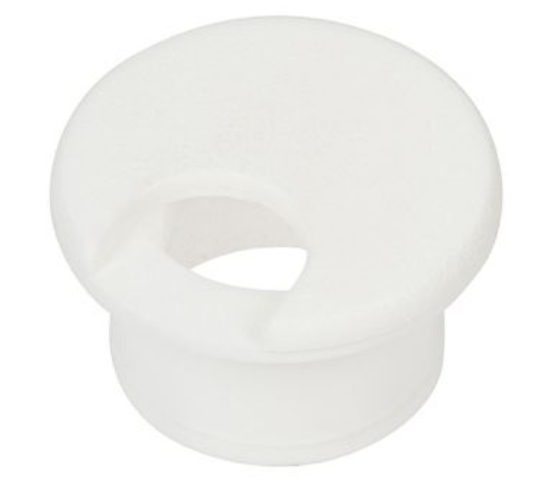 Grommet en plastique - 25.4 mm - Blanc