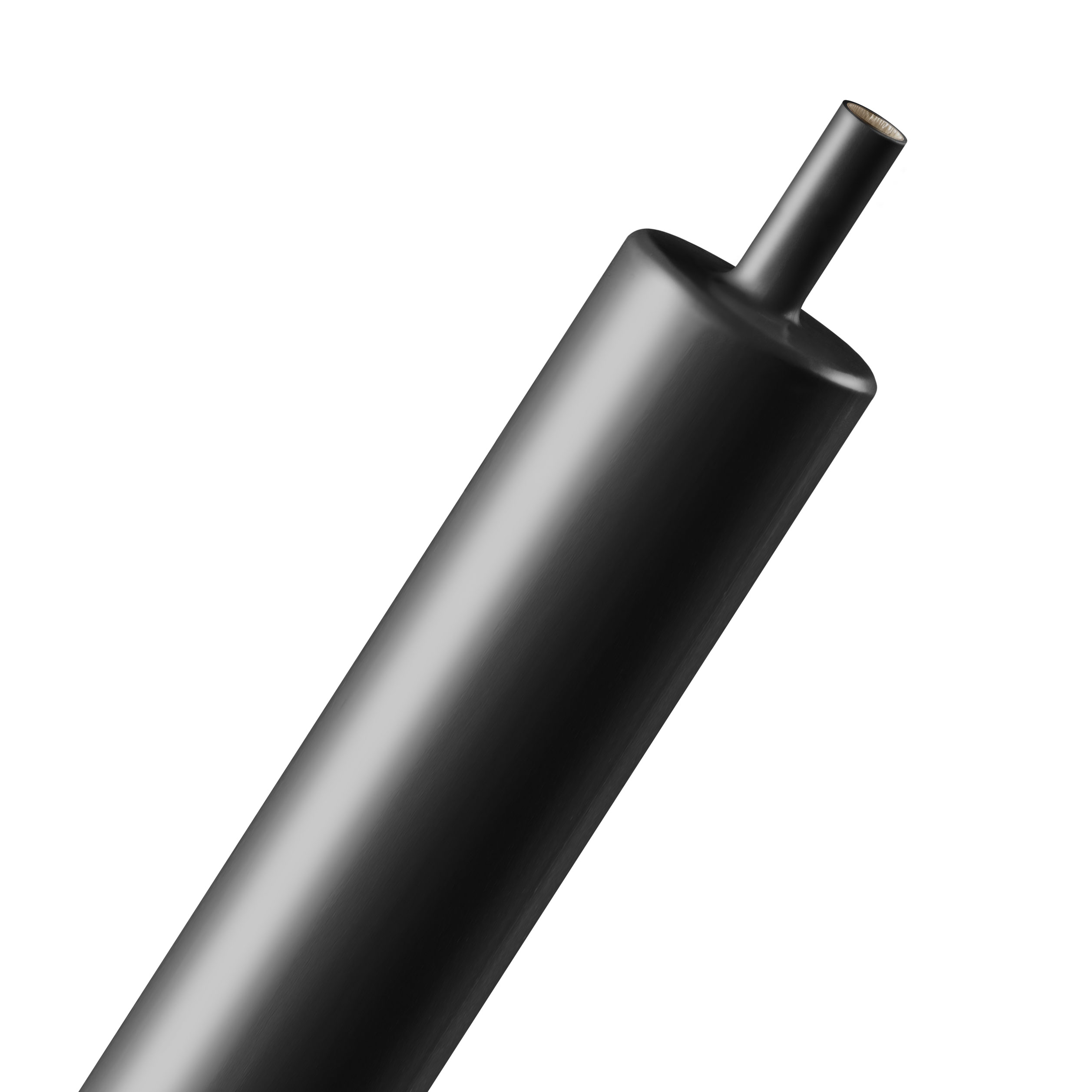 Gaine thermo 4:1 avec adhésif - 4 mm - Barre 1.2 m- Noir