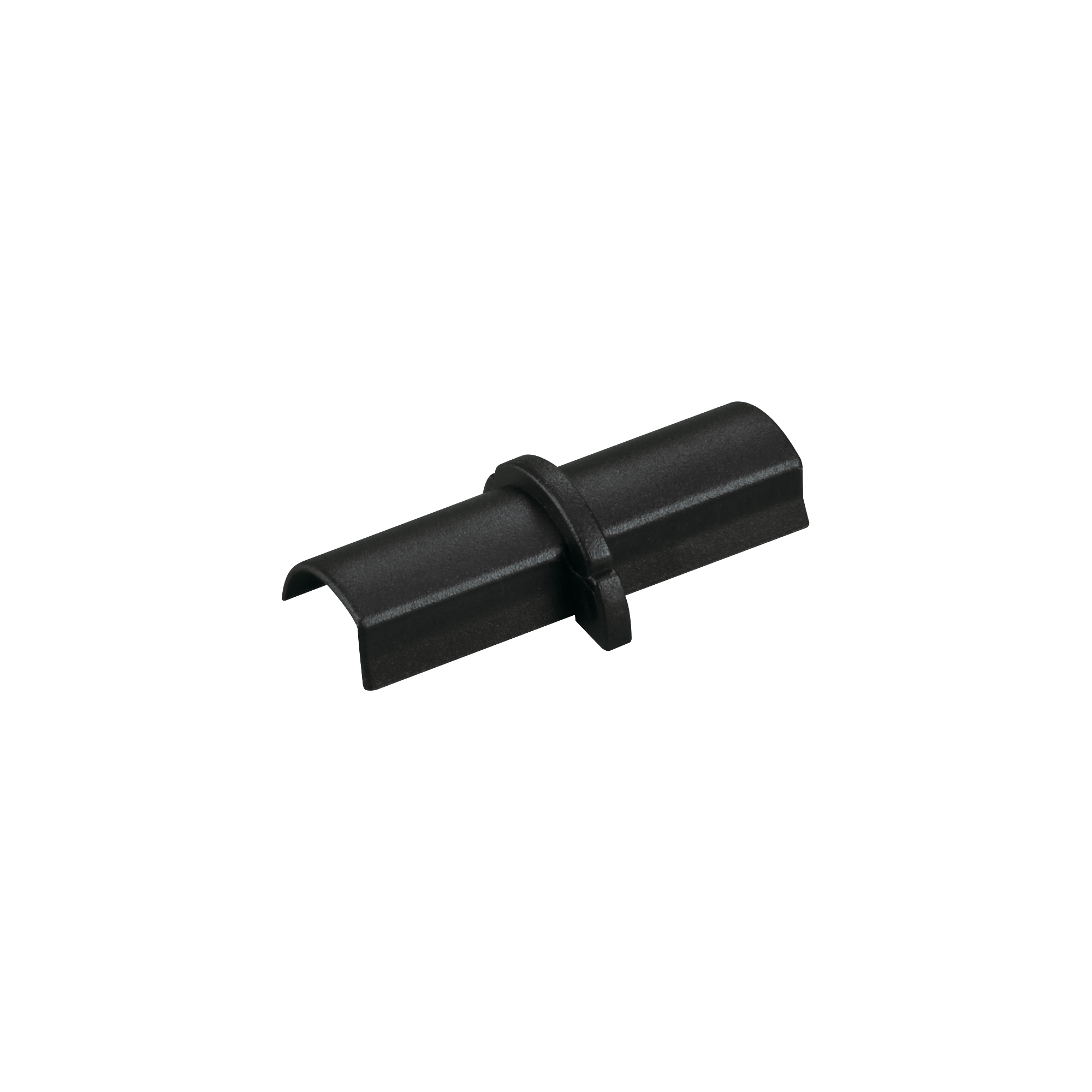 Goulotte décorative demi-ronde noire auto-adhésive D-Line 30x15mm, 2m