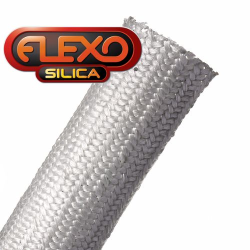 Gaine Tressée En Fibre De Verre Résistante à 600°C - Pour Câbles, Diamètre 14 Mm, Longueur 5 M, Noir